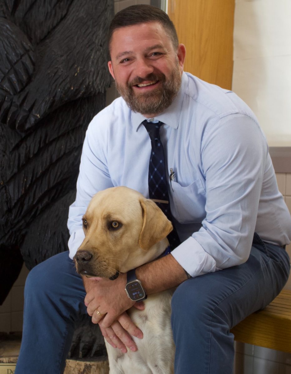 Mr. Altobello sitting with Enzo
