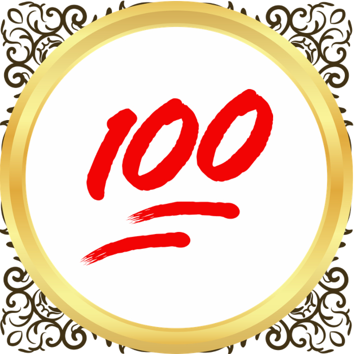 The number 100